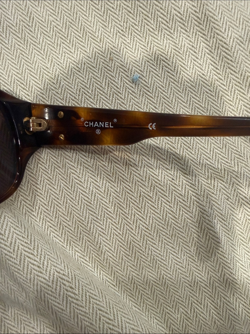 Chanel Tortoiseshell Round Sunglasses - Brown Lenses - Picture 5 of 6